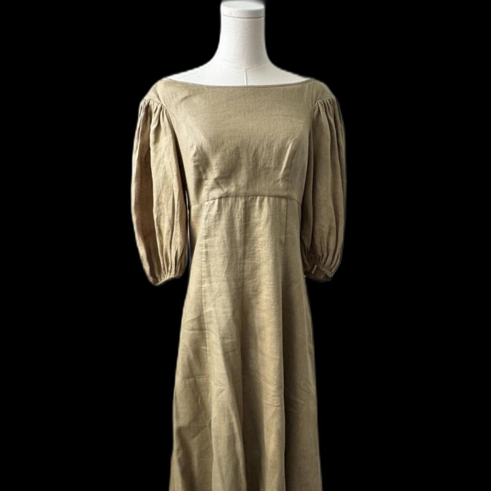 Zimmerman Green Linen Dress